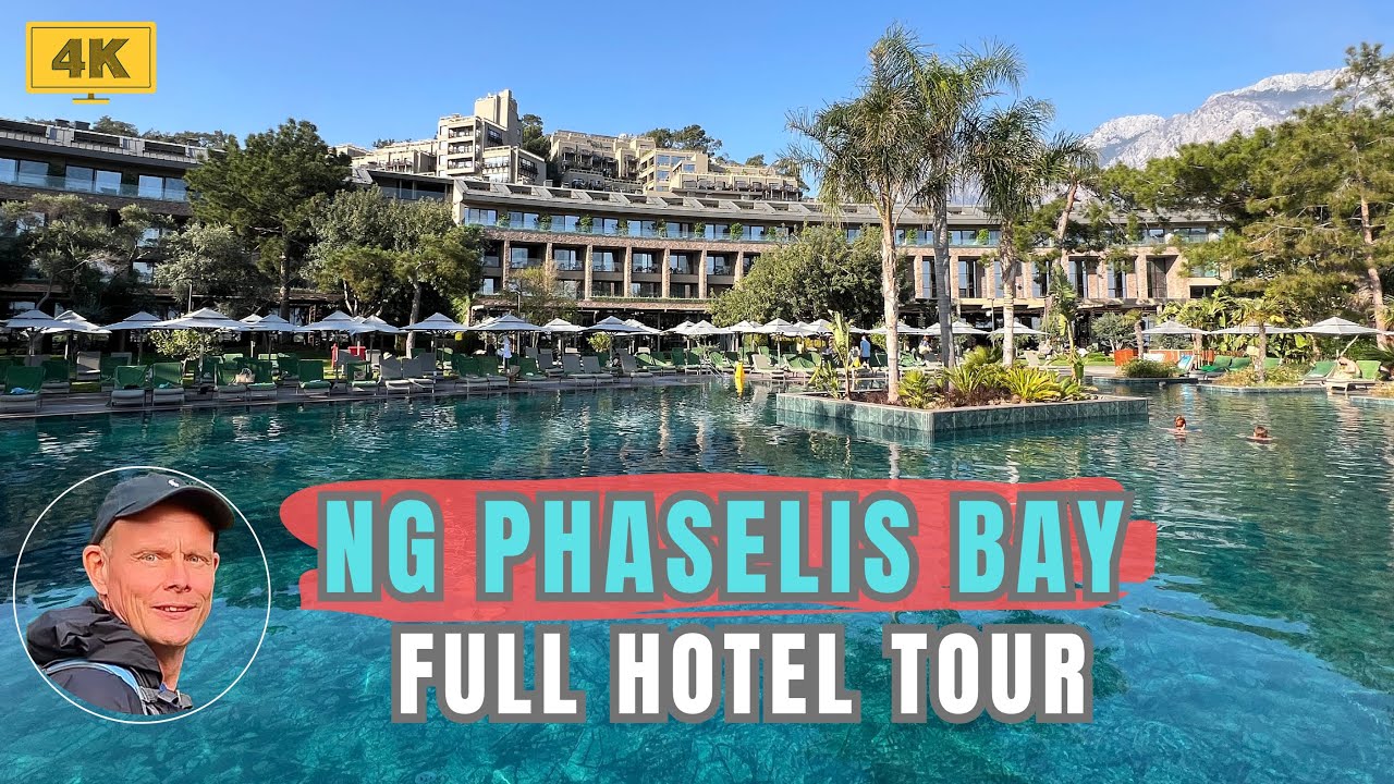 NG Phaselis Bay - FULL HOTEL TOUR - Beach - Pool - Bar - Restaurant - SPA - GYM - Food [4K]