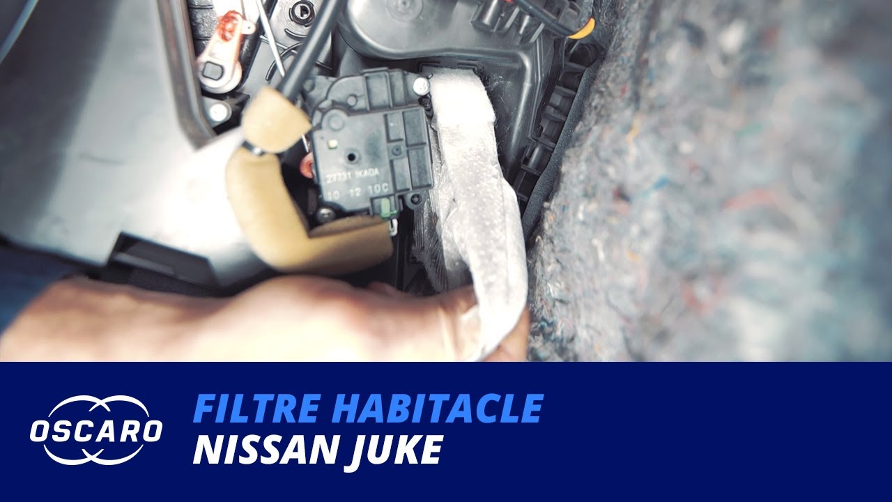 Changer le filtre habitacle sur Nissan Juke - Tutoriels Oscaro