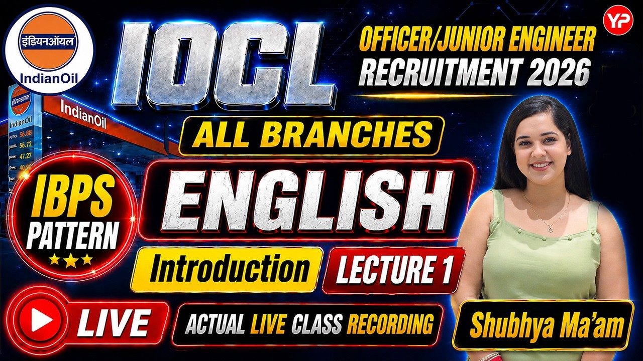 English (Introduction) Lec-1 IBPS Pattern for IOCL Officer/Junior Engineer Preparation 2026