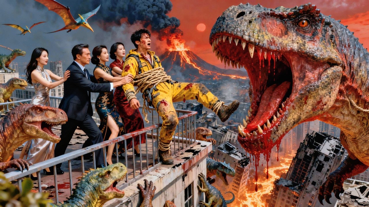 Dino Attack: Family Pushed Son as Bait to Survive &mdash; Reborn, He Seeks Only Revenge!#movie #cdrama