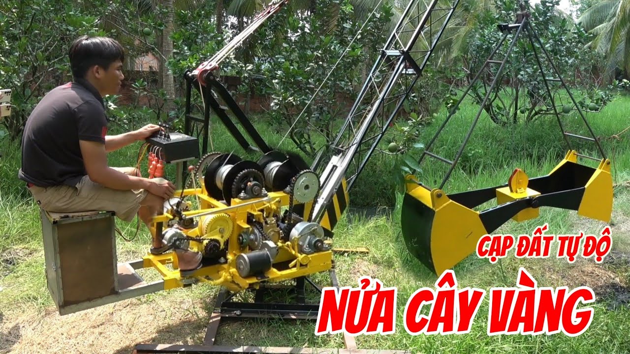 Quá Nể-Anh Trai Vĩnh Long Tự Chế Xáng Cạp Dây Chạy Bằng Motor Giúp Nhà Vườn Tiết Kiệm Nhân Lực