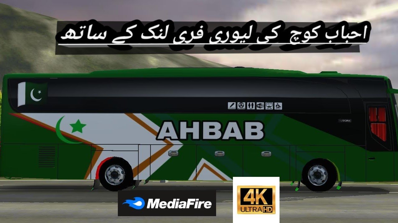 New full HD livery Ahbab coach for jb1 bus free link mediafire...
