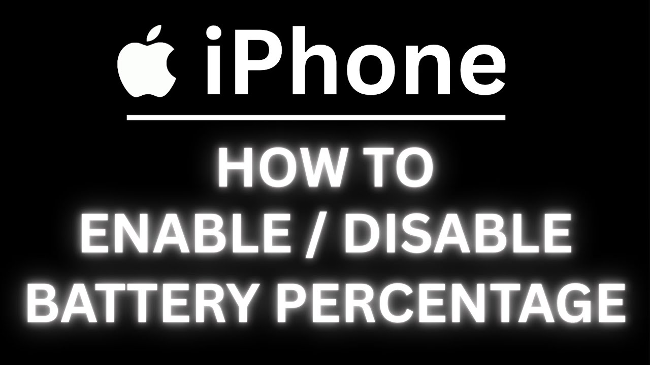 Как включить или отключить индикатор уровня заряда батареи на iPhone | Простой урок для iOS
