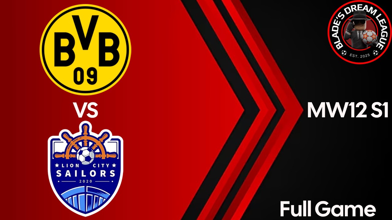 Borussia Dortmund vs Lion City Sailors BDL MW12 Full Game