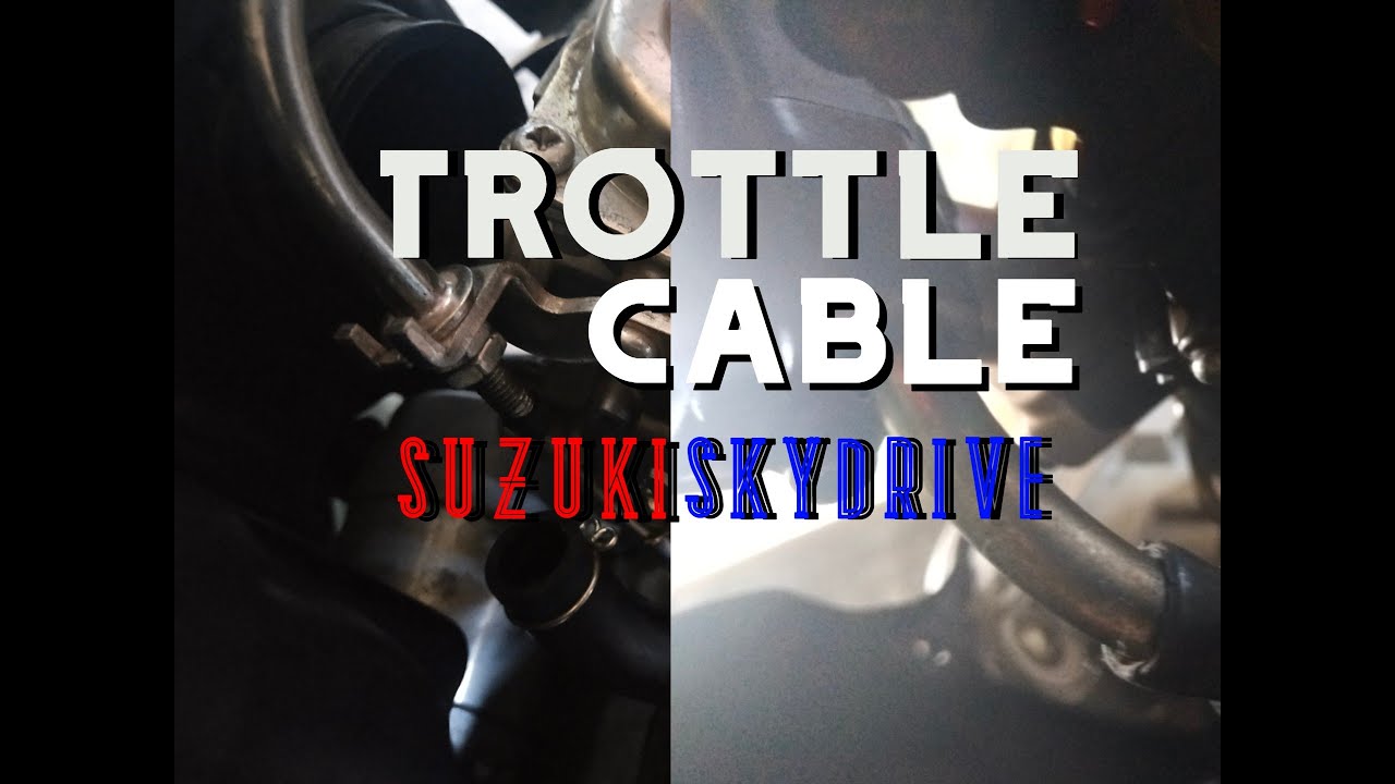 PAANO MAGPALIT NG TROOTLE CABLE NG SUZUKI SKYDRIVE.