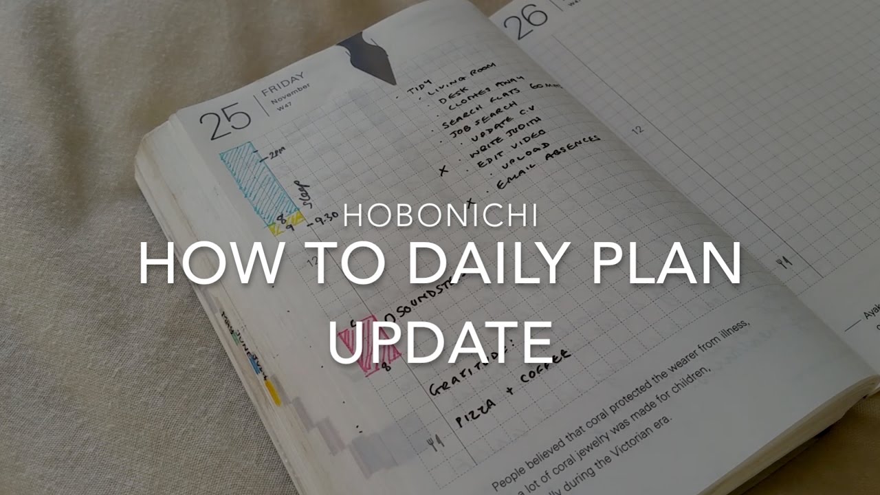 Hobonichi | How to daily plan