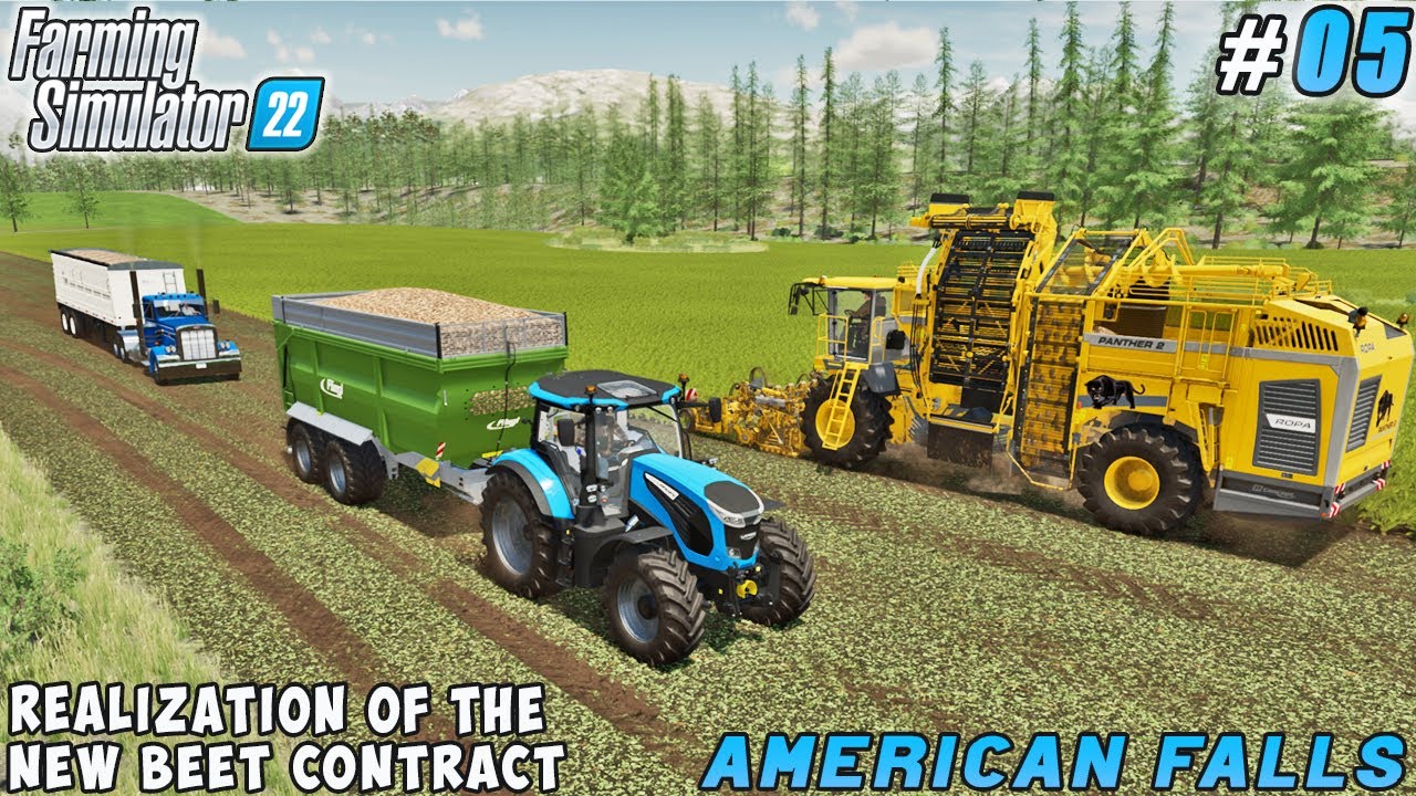 Wheat Sowing and Contract for Sugar Beet Harvest | American Falls Farm | Farming simulator 22 |  #05