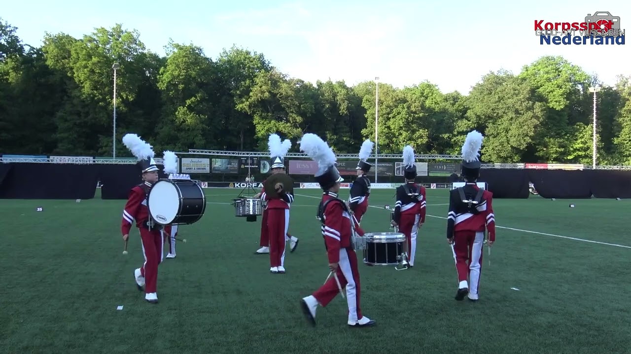 Jeugdshowband IRENE tijdens Taptoe Rhenen 2025