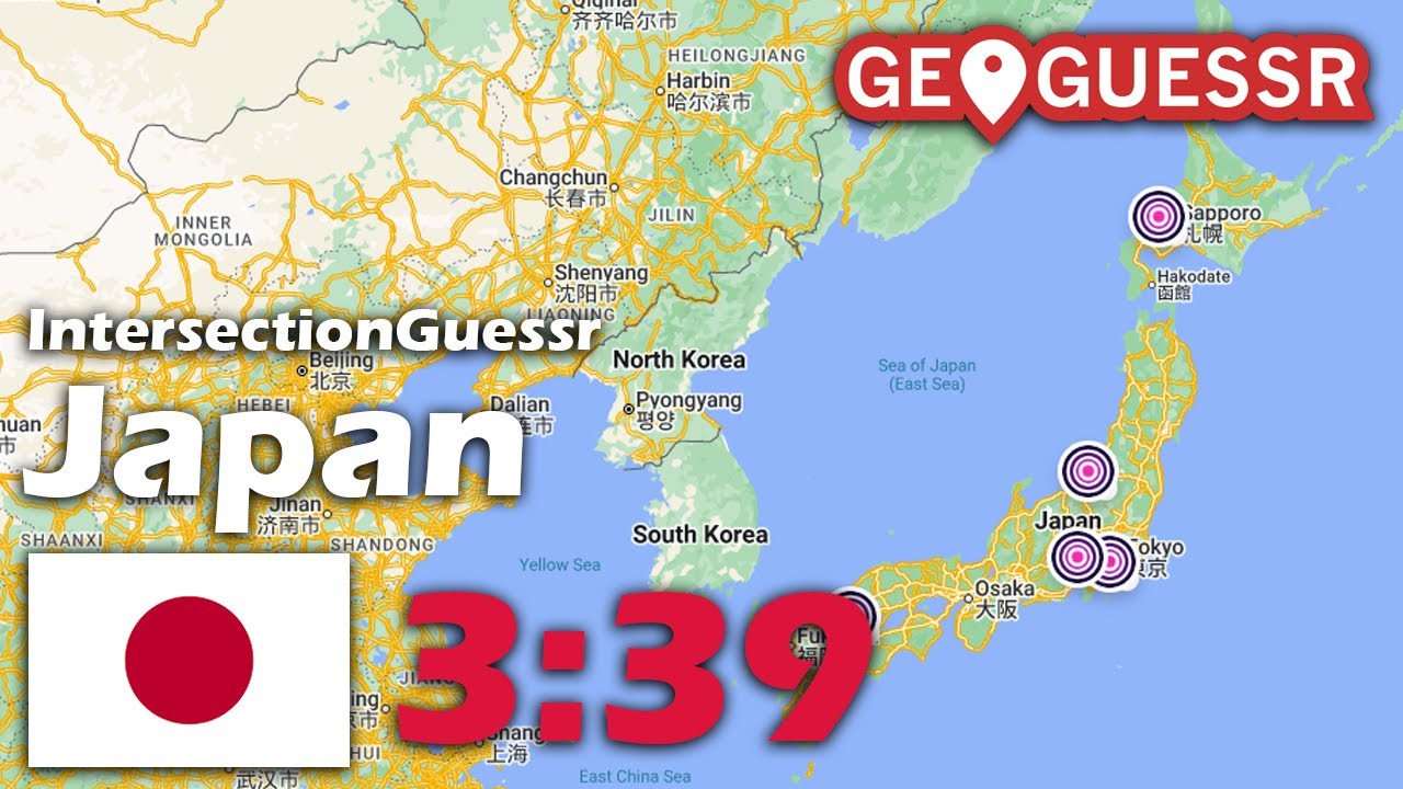 [Geoguessr] IntersectionGuessr Japan 25K in 3:39