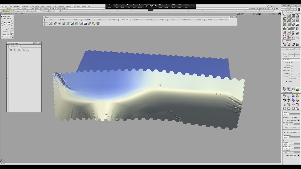 Alias Basic Modeling  Hexagon Tile Pattern
