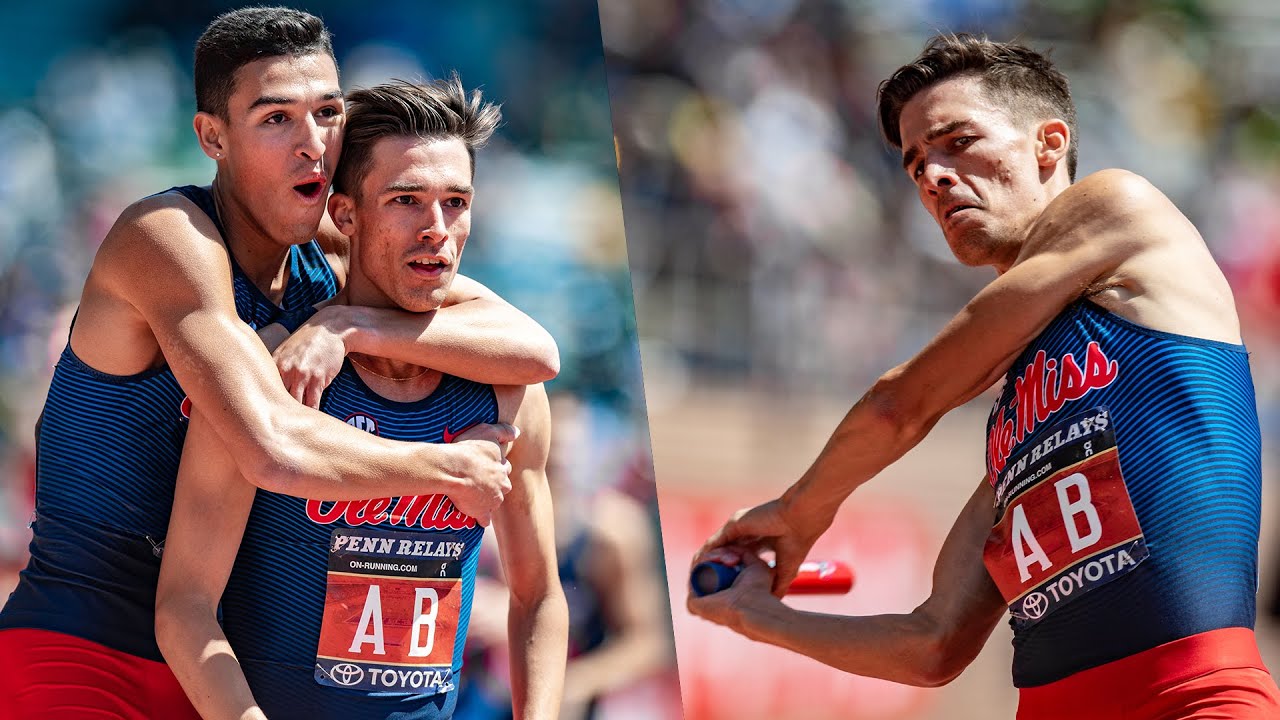 Epic Kick + Race Celebration In Men's DMR At Penn Relays