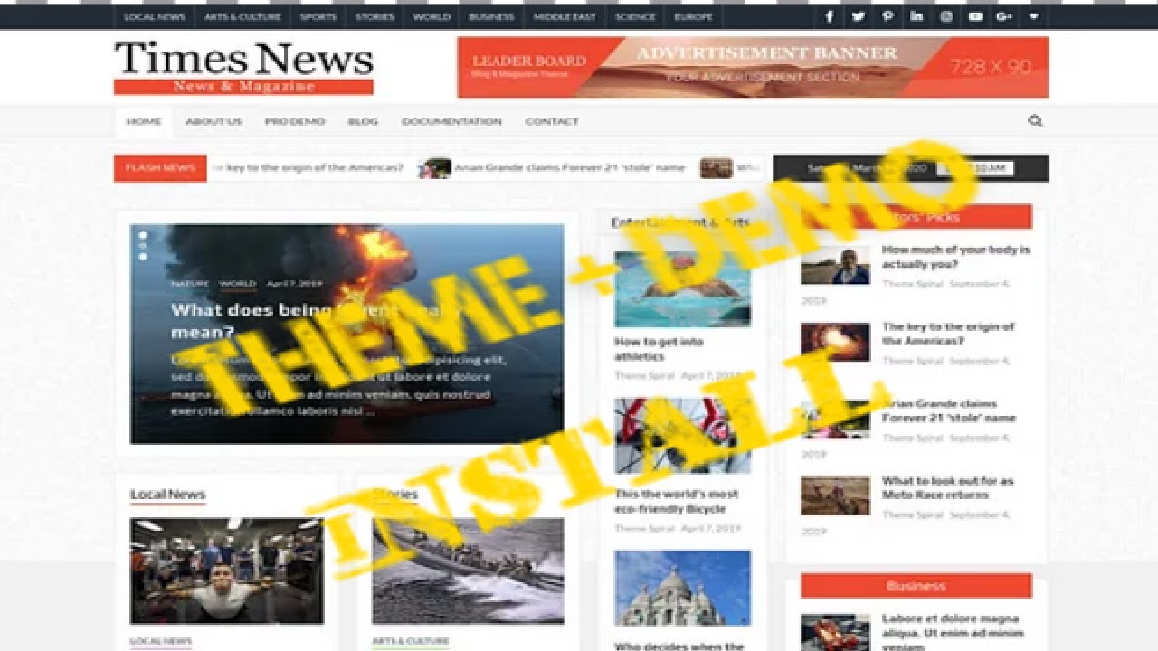 Как к установить Wordpress тема с участием демо данные свободно