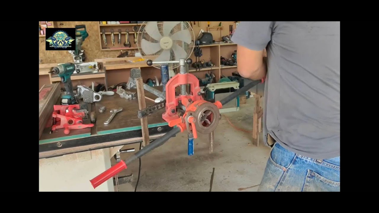 DIY แคลมป์ท่อ  ต๊าปเกลียวมือ