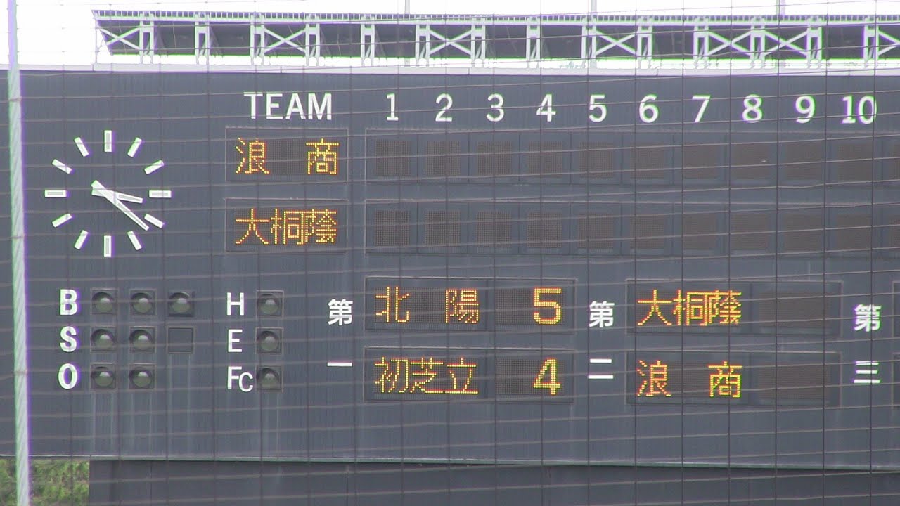 大阪桐蔭VS大体大浪商　2018年春季大阪大会準決勝　大阪の強豪対決　両チーム好守連発の好ゲーム