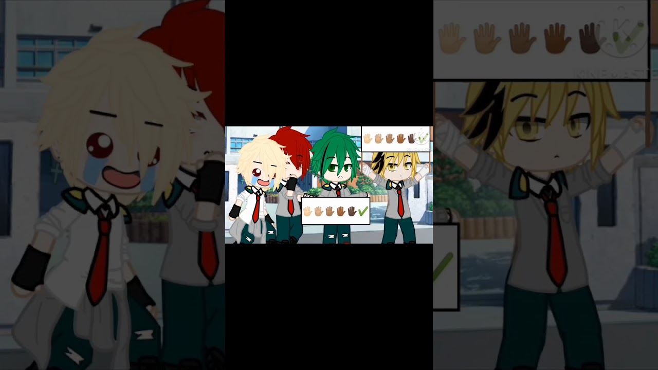 ✔️🖐🏻🖐🏼🖐🏽🖐🏾🖐🏿✔️ #bkdk #krkm #funny #meme #mha #bnha #gacha #gachaclub #gachashorts #trend #Izugouシ