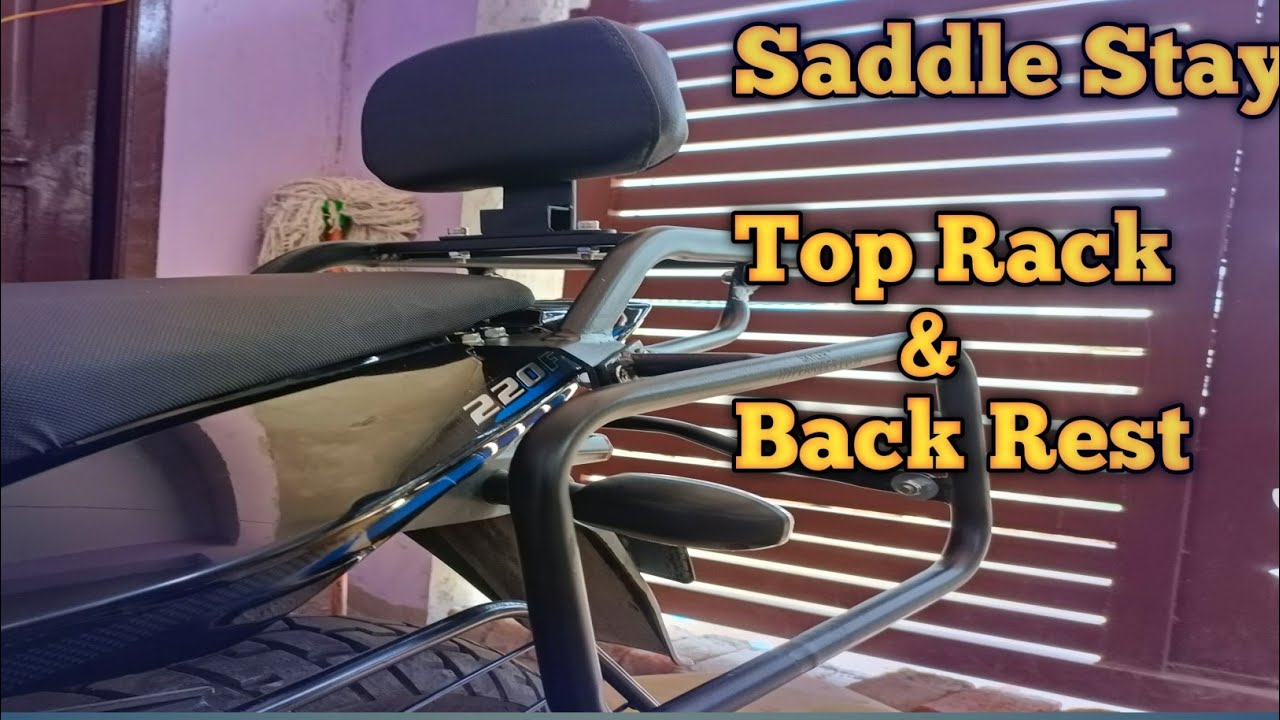 Pulsar 220/180/150 Saddle Stay Top Rack & Back Rest Installation | Hyper Rider Saddle Stay