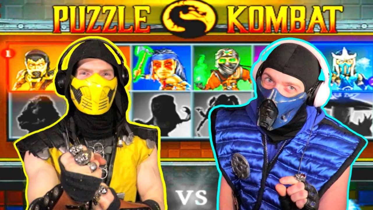 Скорпион против Саб-Зиро - MORTAL KOMBAT: PUZZLE KOMBAT! (геймплей MK Deception) | ПАРОДИЯ MKX!