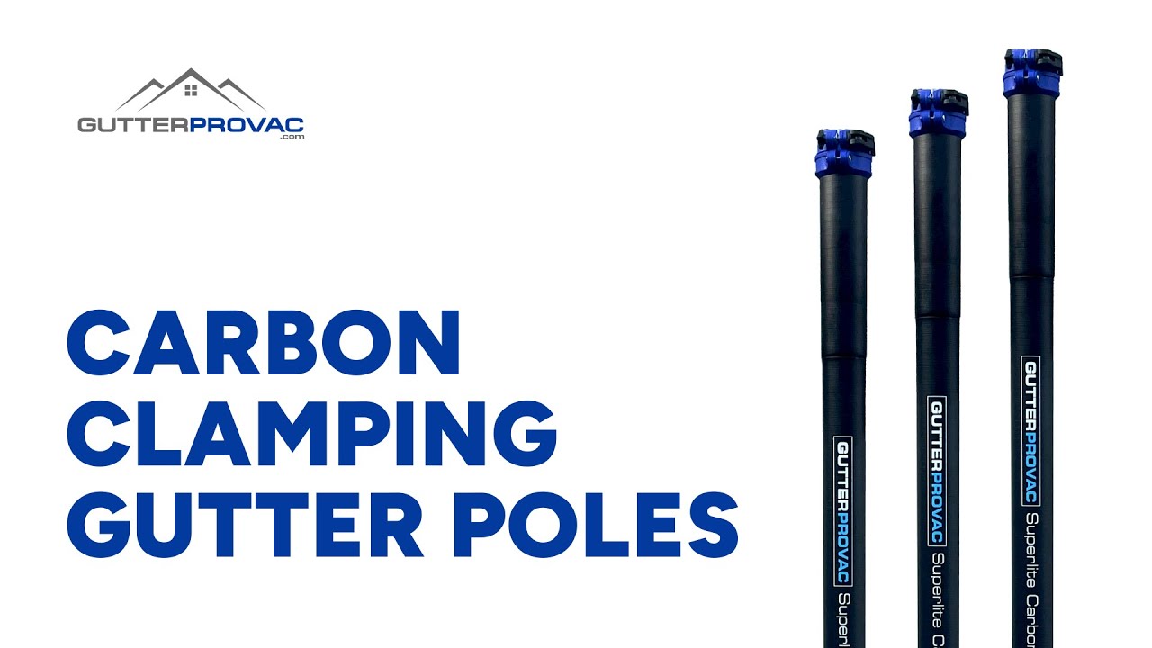 Carbon Clamping Gutter Cleaning Pole System