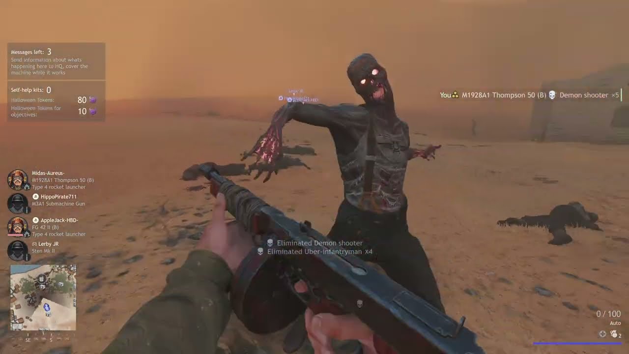 814 zombies killed, basically playing Solo (Operation Earth Shield) - Enlisted