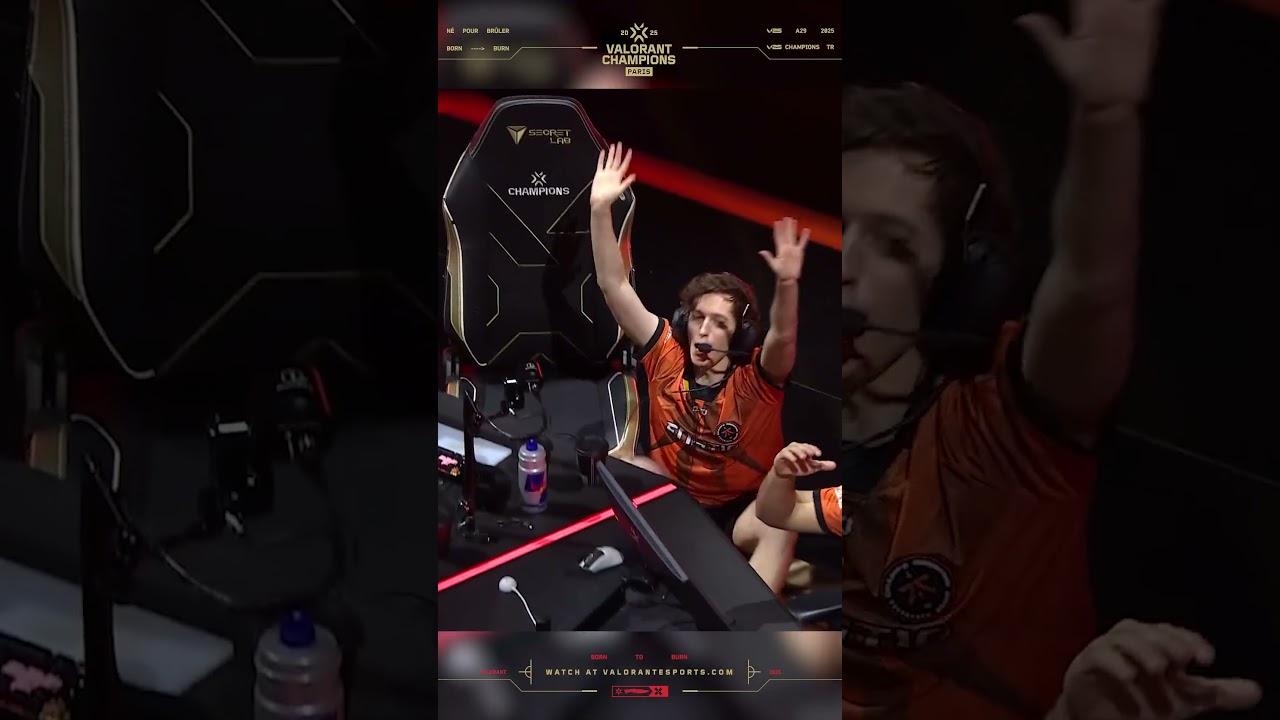 Play got Boaster falling out of his chair 😂 #valorant #valorantchampions #shorts