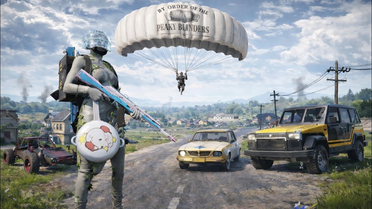 NEW Peaky Blinders Skins - Parachute + Bag | AKM • SCAR-L • Pan | UAZ+Dacia+Baggy🤩🥰🔥  #pubgm #vecna 