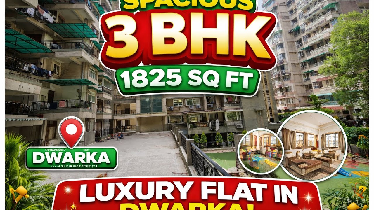 Orchid Valley | 3 BHK Luxury Flat | 1825 Sq Ft | Dwarka Sector 19 