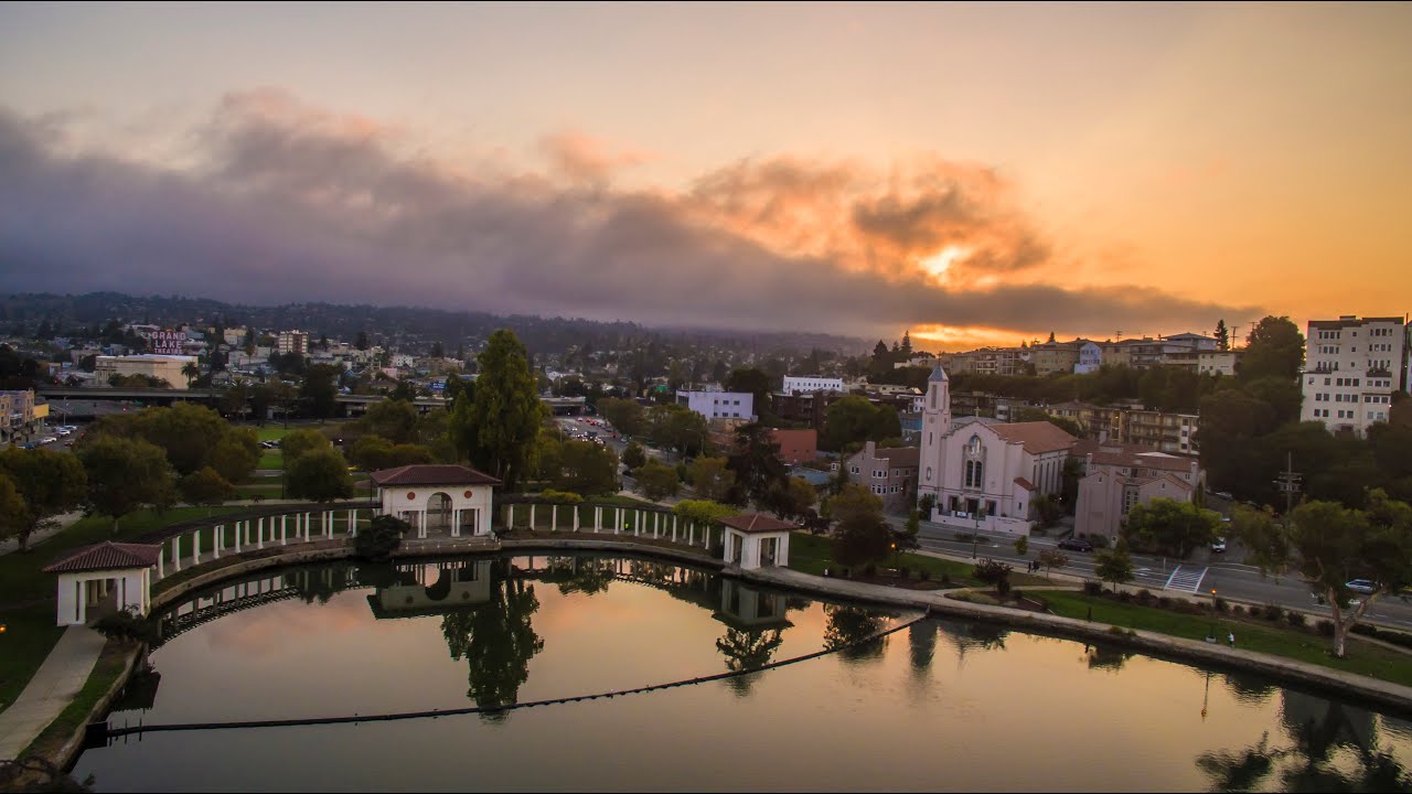 Lake Merritt Oakland Sunrise (Drone)