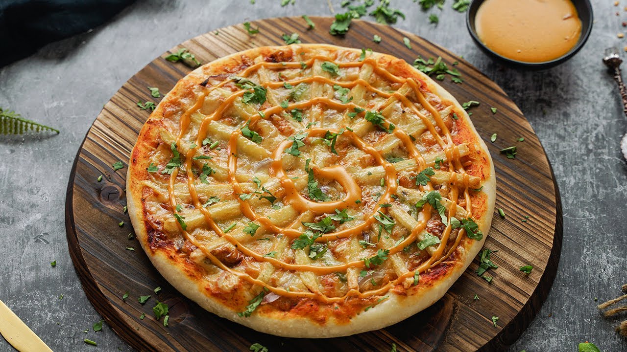 French Fries Pizza Recipe By SooperChef