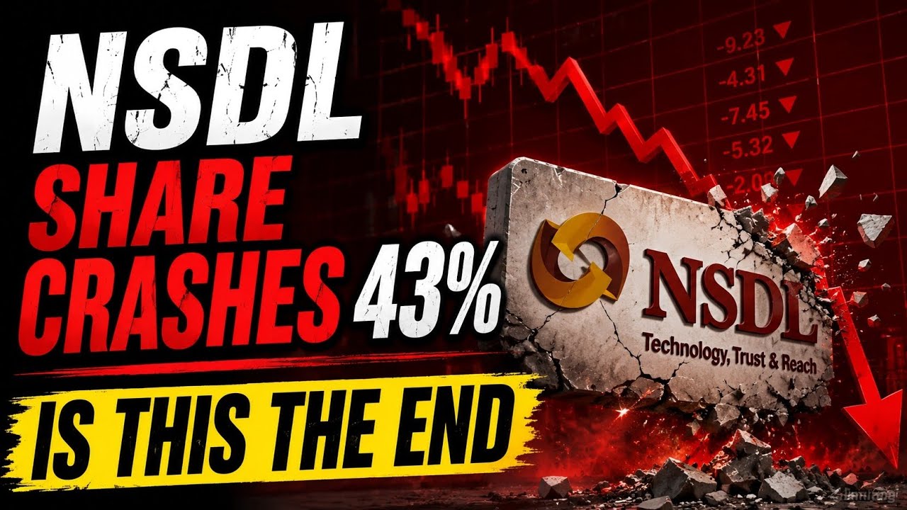 NSDL share crashes 43% 🔻 Is this the End?