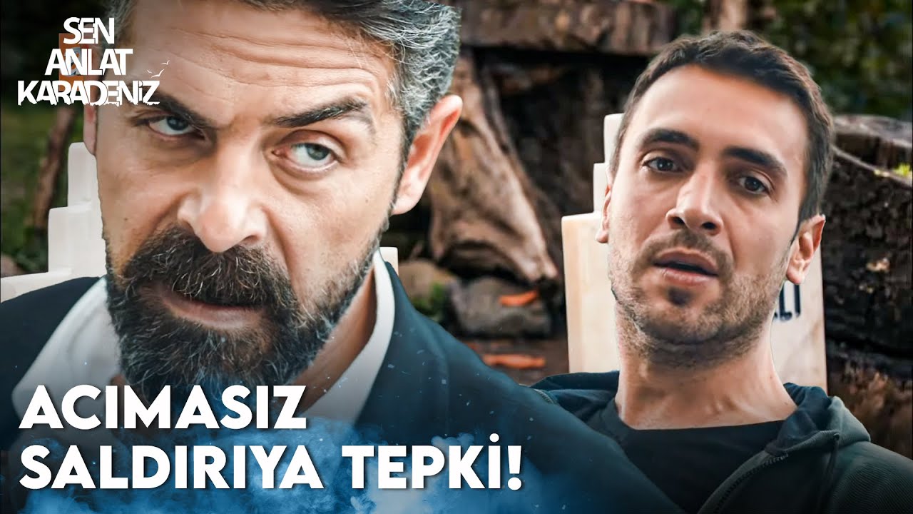 Mustafa ve Tahir evin önüne koyulan mezar taşlarını görürse - Sen Anlat Karadeniz