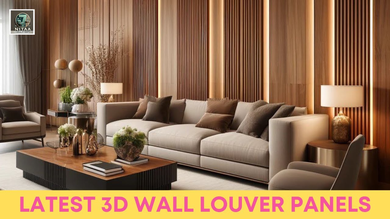 #LATEST 3D WALL LOUVERS  DESIGN |MODERN WALL PANELLING IDEAS | ACOUSTICAL PANEL| MODREN HOME DESIGN