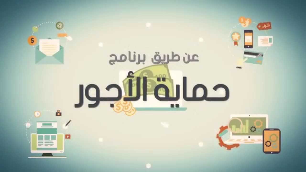 عرض انفوغراف لبرنامج حماية الاجور
