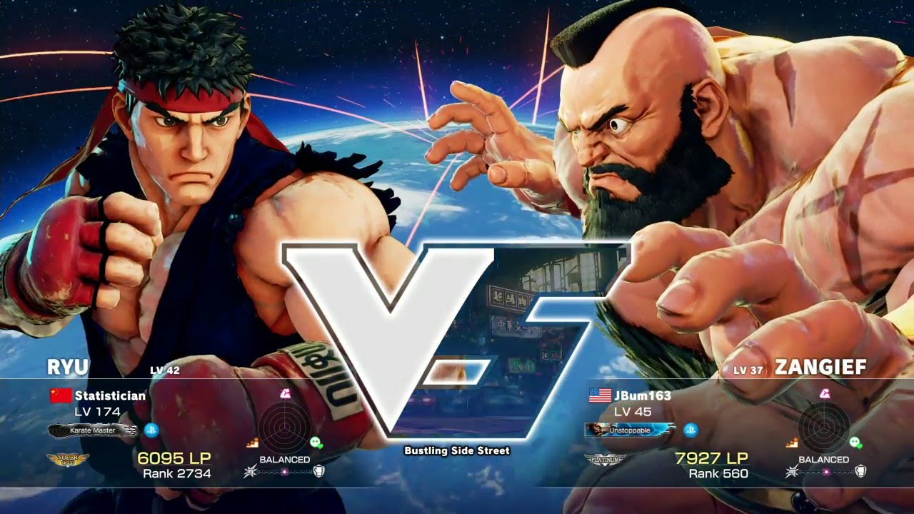 Street Fighter V Online - Bum163 [Gief] vs Statistician [Ryu] PT 1