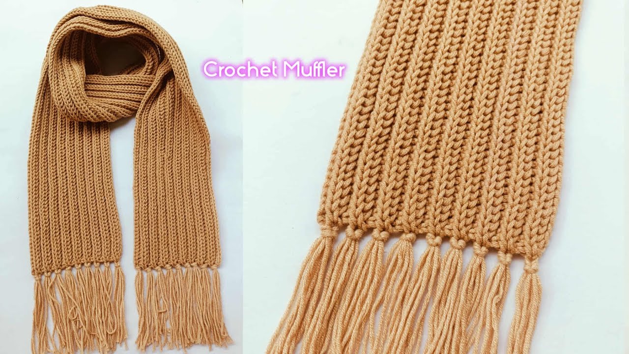 Crochet Muffler မာဖလာထိုးနည်း 