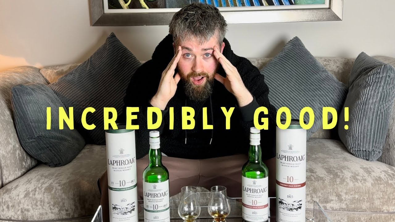 Laphroaig 10 Sherry Oak Vs. Laphroaig 10 Cask Strength | A WhiskyWars Review!