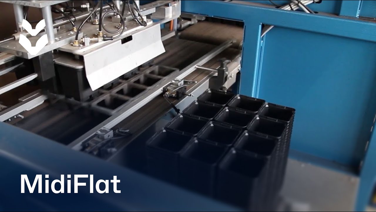 Complete Potting Line for P9 pots in carrier trays  - Artmeyer Baumschulen