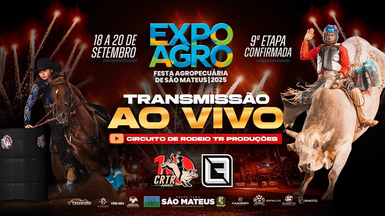 EXPO AGRO SÃO MATEUS - RODEIO AO VIVO | QUINTA