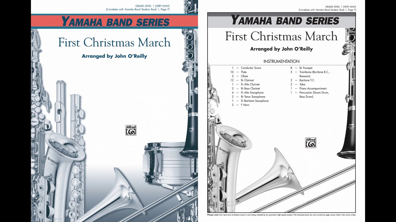 First Christmas March, arr. John O'Reilly – Score & Sound