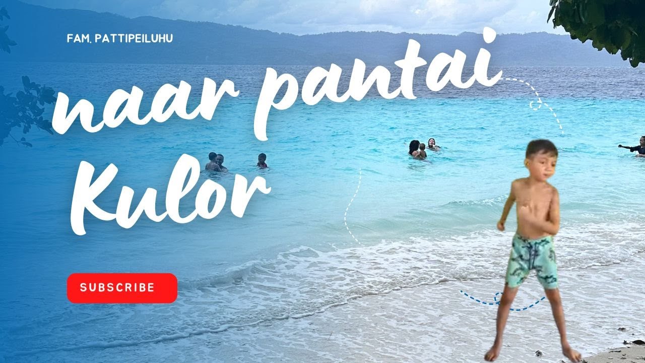Op de Molukken. Relaxen op pantai Kulor, Saparua