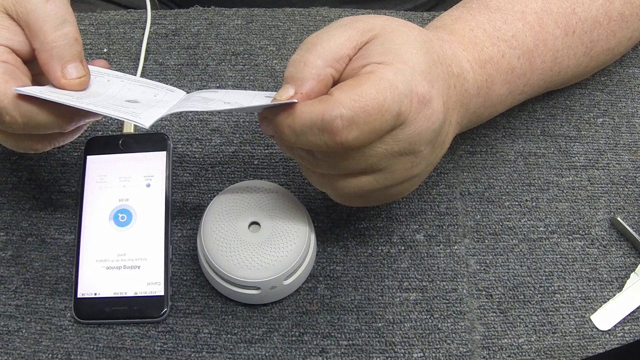 Открытие корпуса дымового извещателя X Sense WIFI с настройкой и обзором