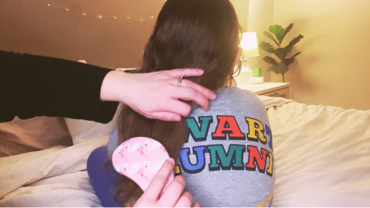 ASMR/Hair Brushing & Back Scratching For Relaxation