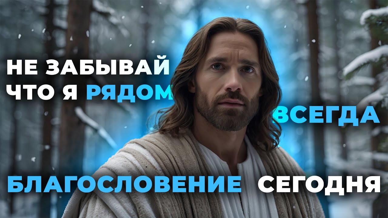 Иисус говорит: Не забывай, что Я рядом с ТОБОЙ всегда! Это моё благословение | Божественное послание