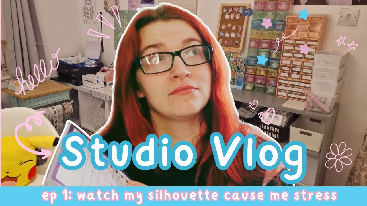 Studio Vlog 001 ✨Small Business Diaries ✨ Watch my Silhouette Cameo 3 Fail on me ✨