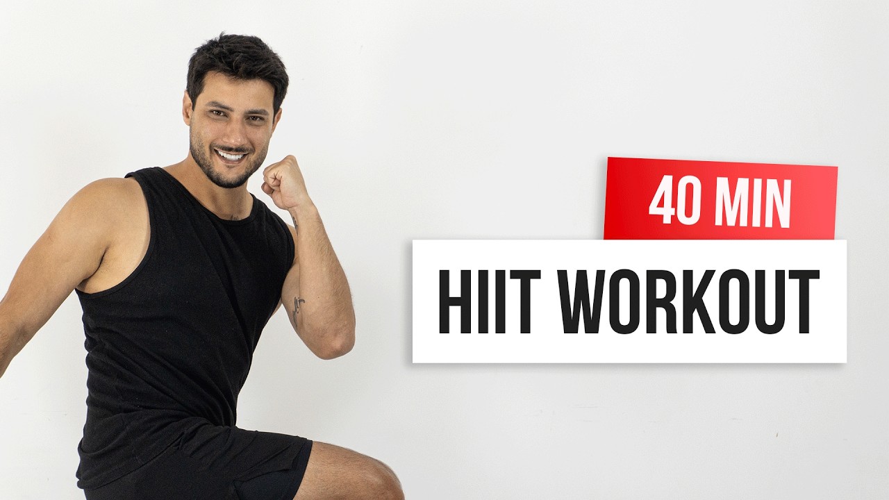 40 MIN CARDIO HIIT 🔥 Super Sweaty Fat Burn | No Equipment