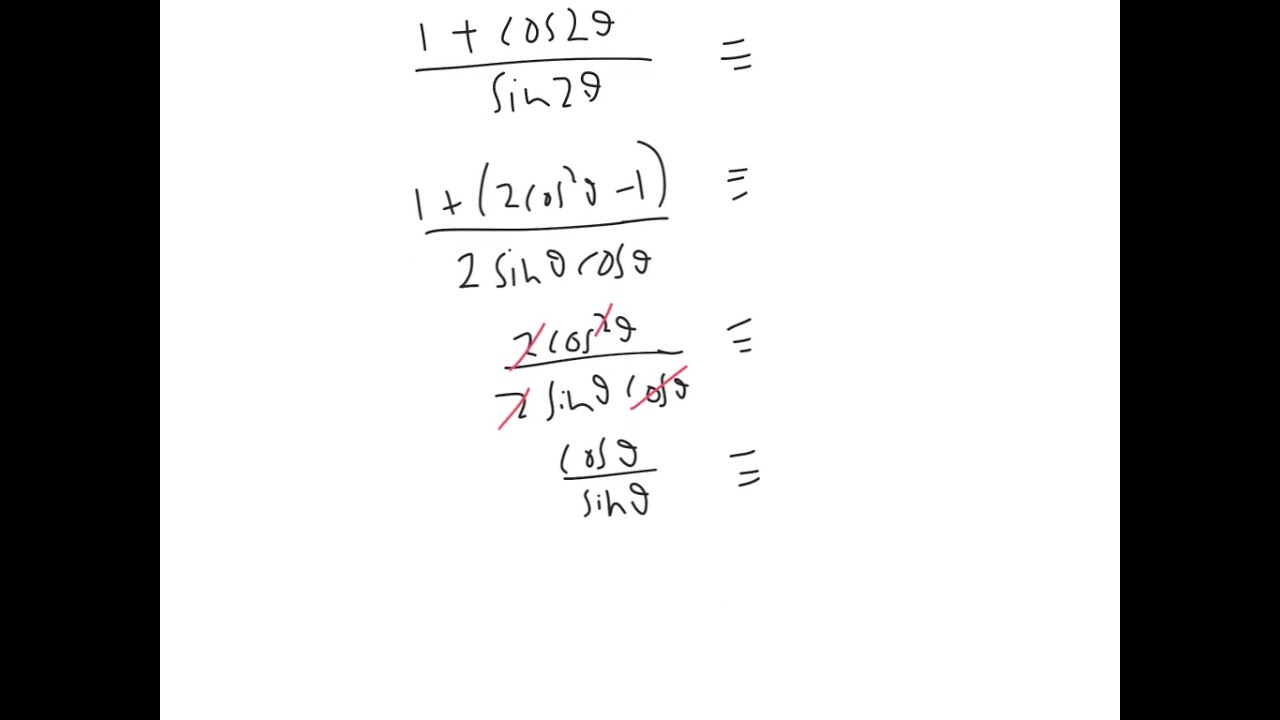 a21 Trig proofs with compound angle formula