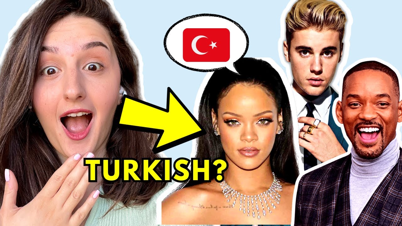 Turkish Teacher Reacts to Celebrities Speaking Turkish | Rihanna, Will Smith