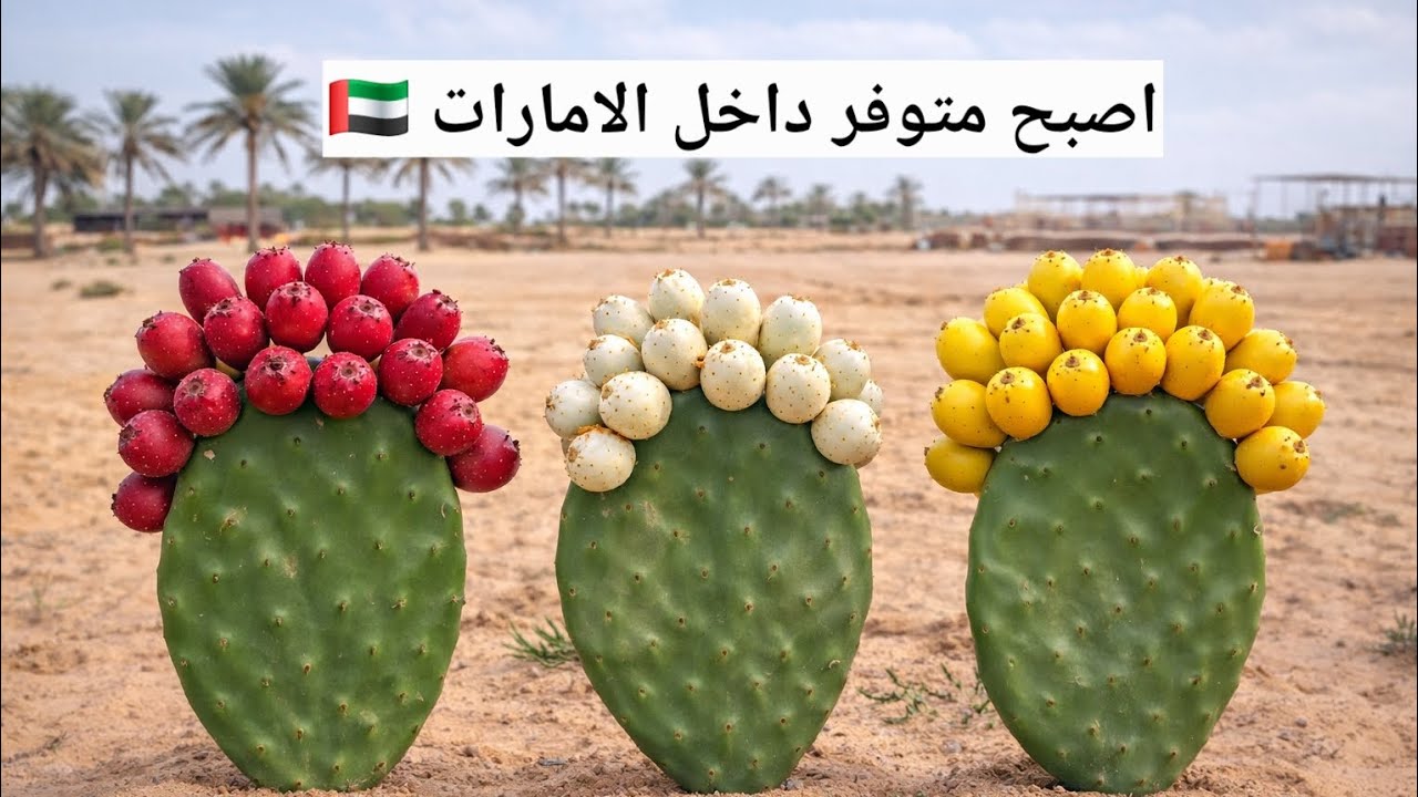 التين الشوكي الهجين في الإمارات 🇦🇪 | من فكرة إلى مشروع استثماري ناجح الحمد الله