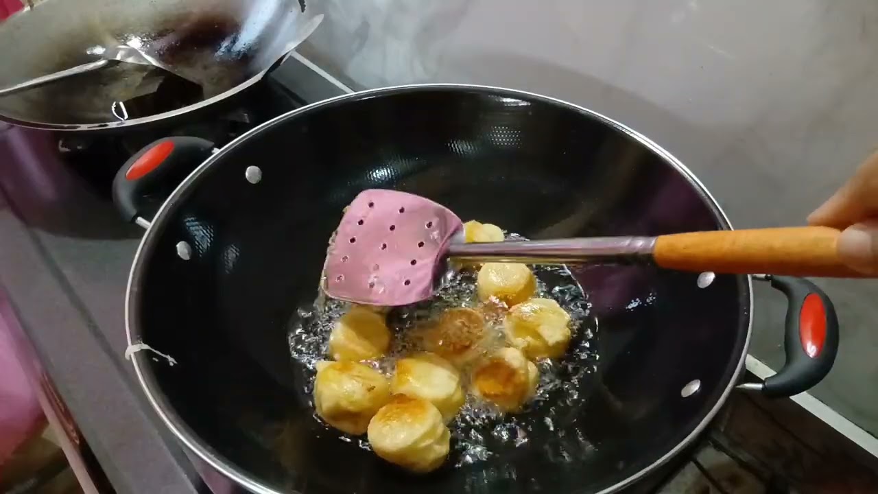 Anak2 minta cemilan || Punya pisang raja langsung dibikin pisang kembung topping apa adanya