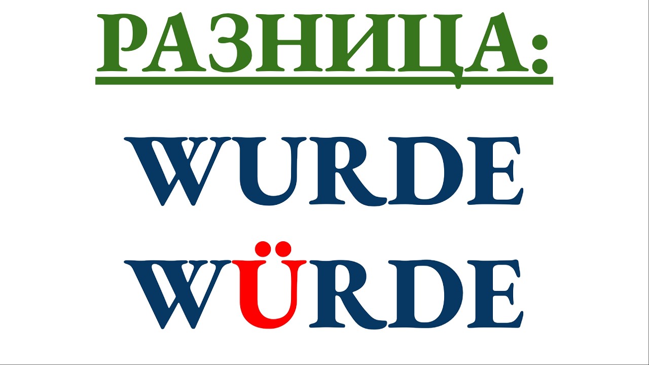 Сравниваем wurde и würde на примерах, разбираем детально Indikativ и Konjunktiv 2