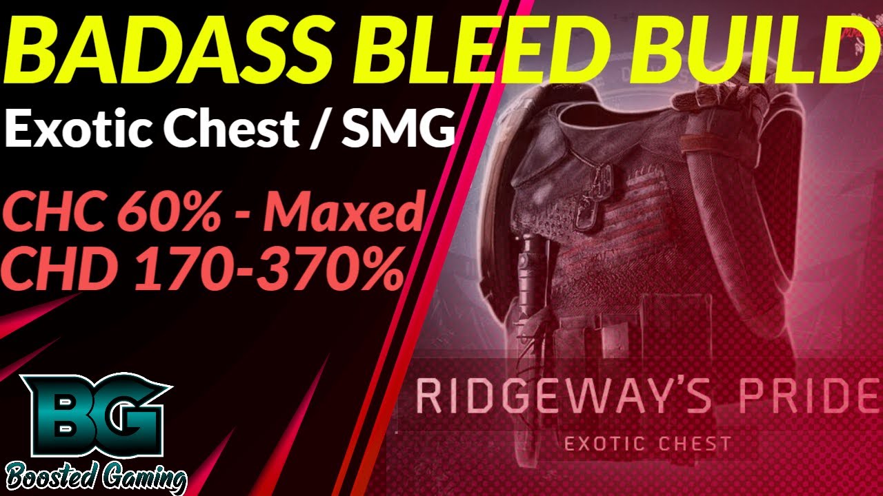 BADASS BLEED Build - Ridgeways Pride - Division 2 TU 11 - EPIC Builds